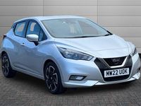 Used Nissan Micra Acenta 92 HP (67 kW) 2022 Platinum silver Hatchback