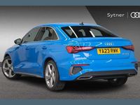 Used Audi A3 S-Line 147 HP (108 kW) 2023 Blue Sedan
