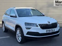 Used Skoda Karoq SE 150 HP (110 kW) 2018 Moon white SUV