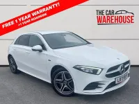 Used Mercedes A250 AMG line 215 HP (158 kW) 2021 White Hatchback