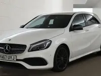 Used Mercedes A160 AMG line 102 HP (75 kW) 2018 White Hatchback