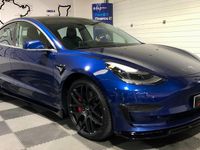 Used Tesla Model 3 Performance 461 kW (627 HP) 2019 Blue Sedan