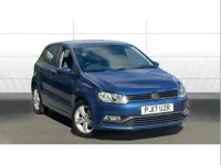 Used VW Polo Match 73 HP (53 kW) 2017 Blue Hatchback