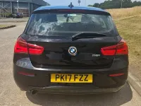 Used BMW 118 Comfort Edition 2017 Metallic black Hatchback