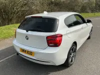 Used BMW 116 Sport Line 2014 Pearlescent white Hatchback