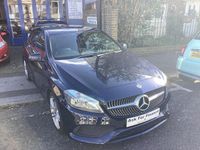 Used Mercedes A180 AMG line 109 HP (80 kW) 2018 Blue Hatchback