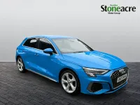 Used Audi A3 S-Line 150 HP (110 kW) 2020 Blue Sedan