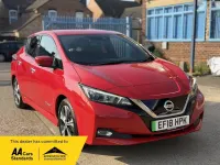 Used Nissan Leaf N-Connecta 110 kW (150 HP) 2018 Red Hatchback