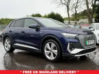 Used Audi Q4 e-tron S-Line 125 kW (170 HP) 2021 Blue SUV