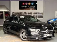 Used Mercedes A180 AMG line 136 HP (100 kW) 2019 Black Hatchback