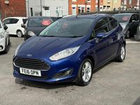 Used Ford Fiesta Zetec 2016 Blue Hatchback