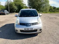 Begagnad Nissan Note Tekna 110 HK (80 kW) 2008 Silver Halvkombi