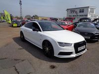 Used Audi A7 Sportback Black Edition 218 HP (160 kW) 2017 White Hatchback