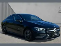 Used Mercedes CLA250 AMG line 224 HP (164 kW) 2021 Cosmos black metallic Coupe