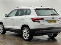 Used Skoda Karoq 110 HP (80 kW) 2018 Moon white metallic SUV