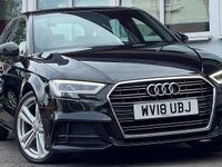 Used Audi A3 Sportback S-Line 110 HP (80 kW) 2018 Black Hatchback