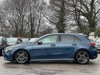 Used Mercedes A180 AMG line 134 HP (98 kW) 2022 Blue Hatchback