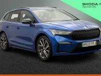 Used Skoda Enyaq iV SportLine 143 kW (195 HP) 2023 Race blue metallic SUV