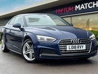 Used Audi A5 S-Line 190 HP (139 kW) 2018 Blue Coupe