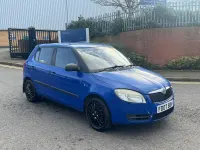 Used Skoda Fabia 64 HP (47 kW) 2007 Blue Hatchback