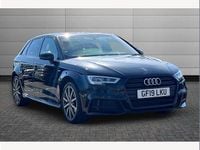 Used Audi A3 Black Edition 150 HP (110 kW) 2019 Black Sedan