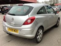 Used Vauxhall Corsa Club 89 HP (65 kW) 2009 Silver Hatchback