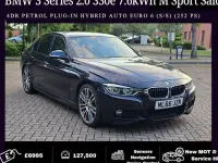 Used BMW 330e M Sport 252 HP (185 kW) 2016 Blue Sedan