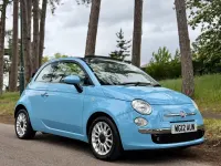 Used Fiat 500 Lounge 2012 Blue Cabriolet