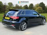 Used Audi A3 S-Line 150 HP (110 kW) 2016 Black Hatchback