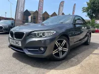 Used BMW 218 Sport Line 136 HP (100 kW) 2016 Grey Coupe