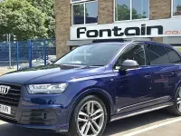 Used Audi Q7 Black Edition 272 HP (200 kW) 2018 Blue SUV