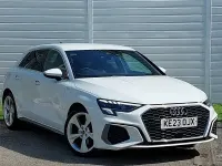 Used Audi A3 S-Line 110 HP (80 kW) 2023 White Sedan