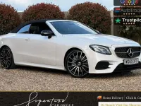 Używany Mercedes E350 AMG line 313 KM (230 kW) 2019 Biały Kabriolet