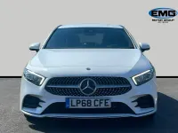 Used Mercedes A250 AMG line 224 HP (164 kW) 2019 White Hatchback