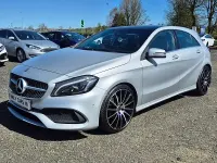 Używany Mercedes A200 AMG Line Premium Plus 2017 Srebrny Hatchback