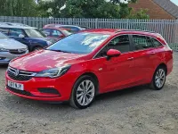 Used Vauxhall Astra Design Edition 110 HP (80 kW) 2017 Red Estate