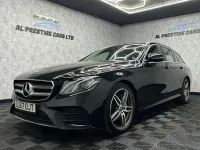 Used Mercedes E220 AMG line 194 HP (142 kW) 2017 Black Estate