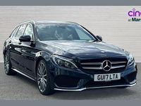 Begagnad Mercedes C220 AMG Line Premium 168 HK (123 kW) 2017 Blå Kombi
