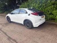 Used Honda Civic Black Edition 2015 White Hatchback