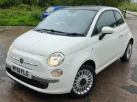 Used Fiat 500 Lounge 2011 White Hatchback