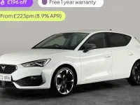 Used Cupra Leon 150 HP (110 kW) 2023 White Hatchback