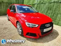 Used Audi A3 Black Edition 150 HP (110 kW) 2018 Red Sedan