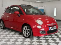 Used Fiat 500C S 85 HP (62 kW) 2013 Red Cabriolet