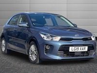 Used Kia Rio 99 HP (72 kW) 2019 Blue Hatchback