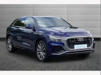 Begagnad Audi Q8 S-Line 340 HK (250 kW) 2022 Blå SUV