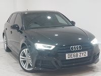 Used Audi A3 S-Line 150 HP (110 kW) 2018 Black Sedan