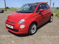 Used Fiat 500 Pop Star 69 HP (50 kW) 2017 Red Cabriolet