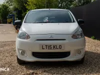 Usado Mitsubishi Mirage 71 HP (52 kW) 2015 Branco Citadino