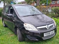 Used Vauxhall Zafira 115 HP (84 kW) 2009 Black MPV