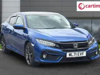 Used Honda Civic EX 126 HP (92 kW) 2021 Blue Hatchback